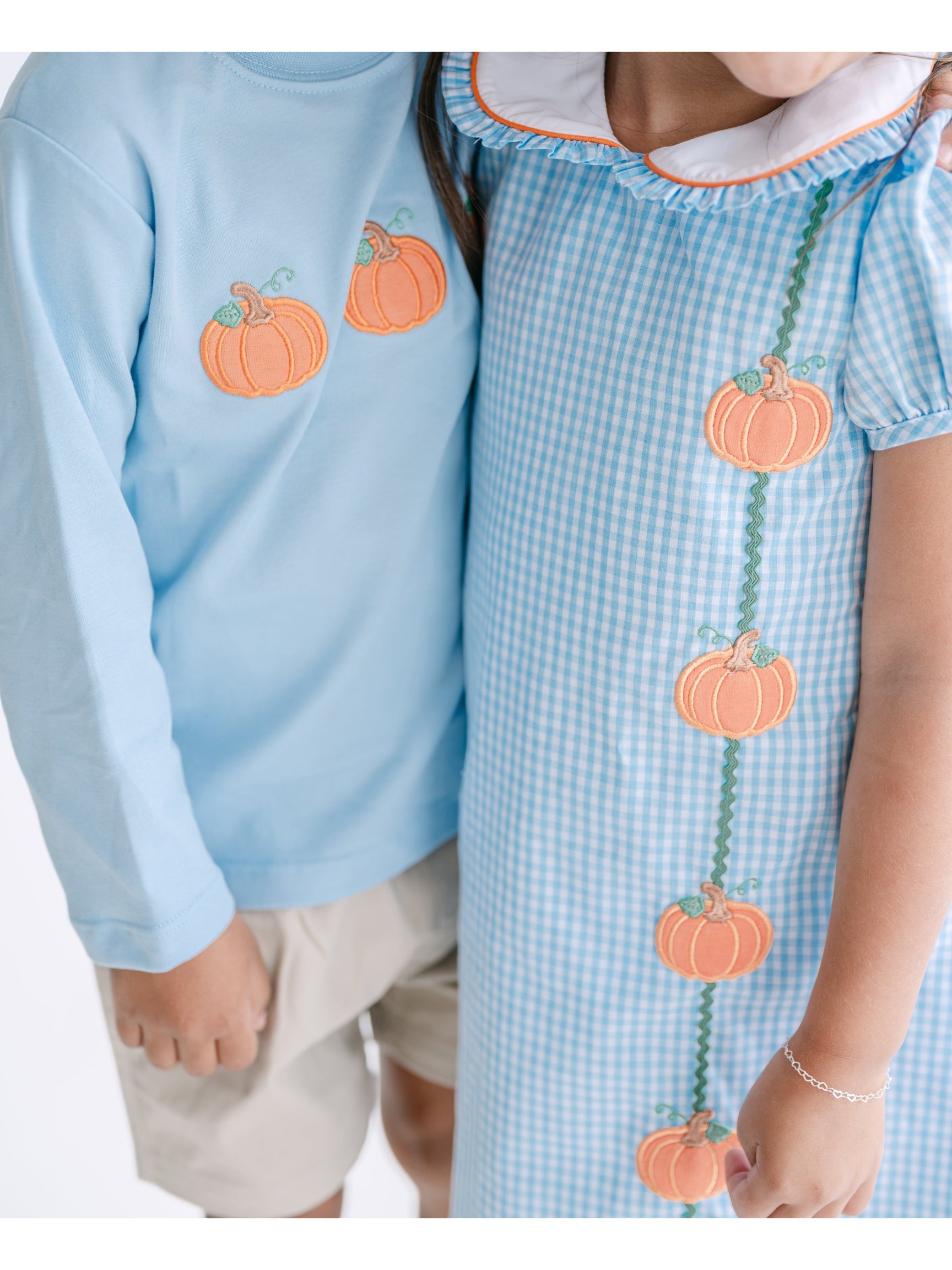 Pumpkin Trio Applique L/S Shirt