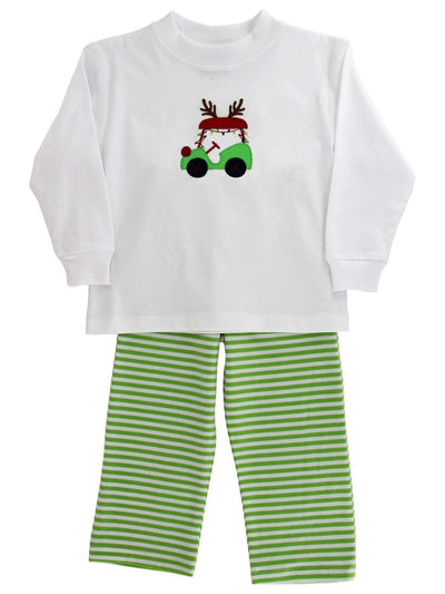 PRE-ORDER Christmas Cart Knit Pant Set