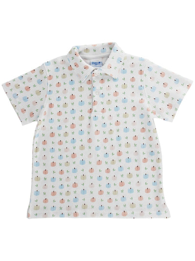 PRE-ORDER Pumpkin Print Polo Shirt
