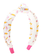 Back To School Printed Knot Headband