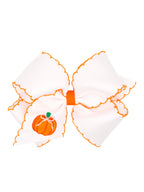 Embroidered Harvest Moonstitch Bow