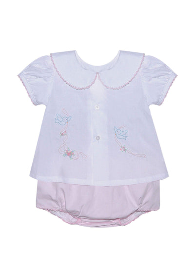 PRE-ORDER Avery Diaper Set- Birds & Bows