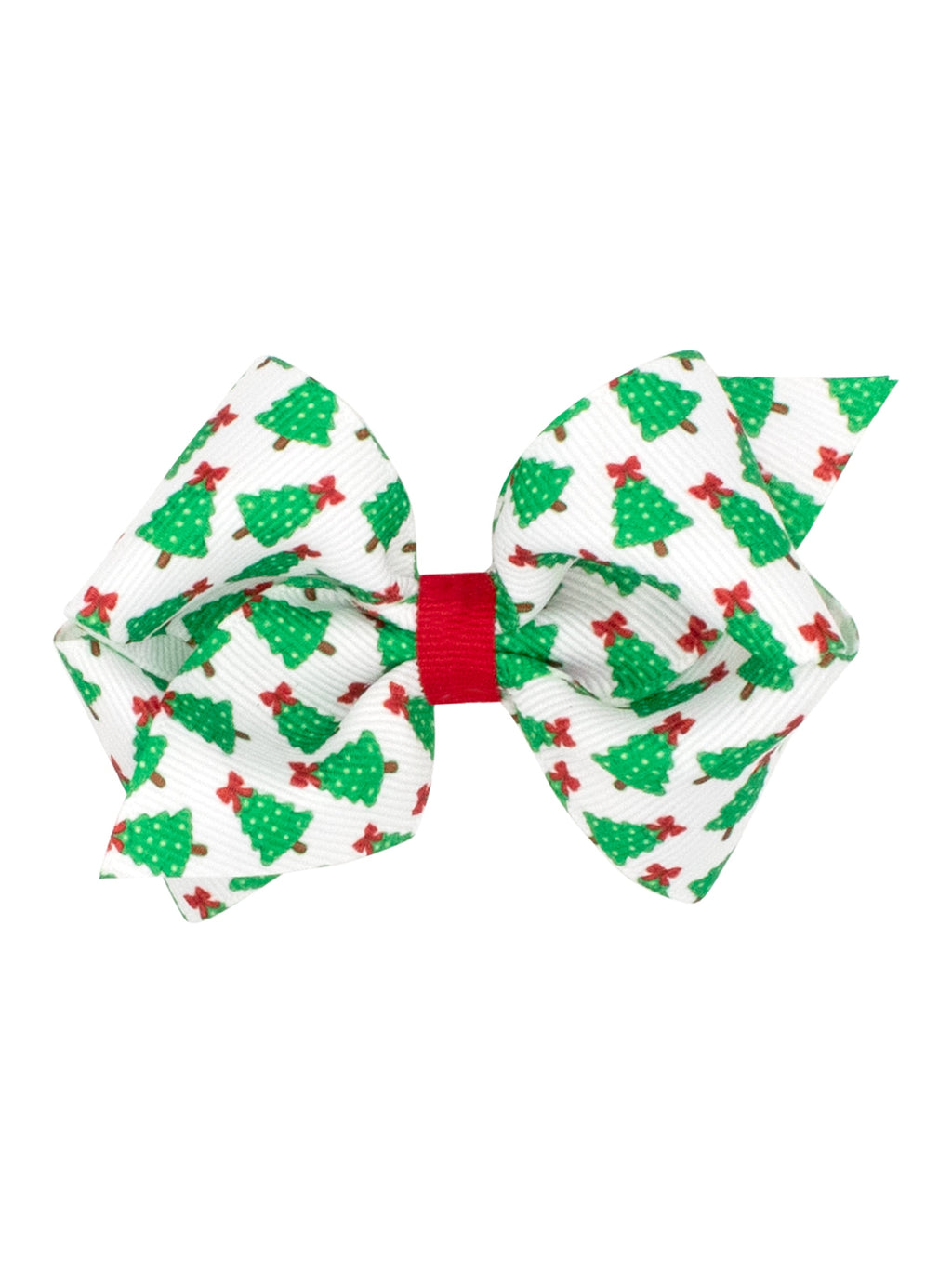 Christmas Tree Print Hair Bow