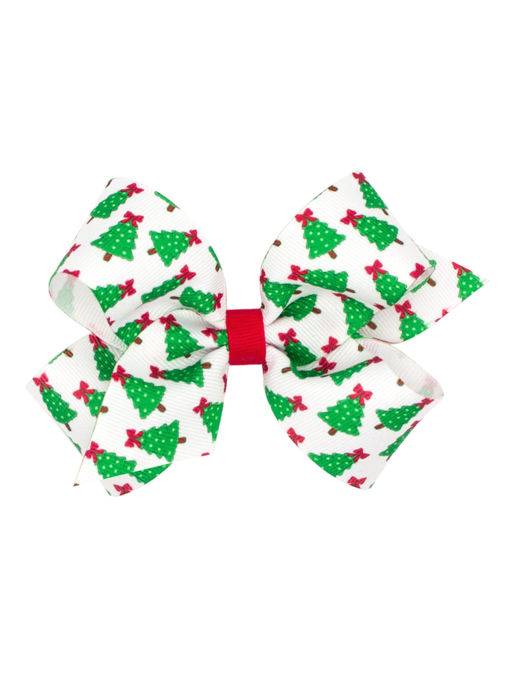 Christmas Tree Print Hair Bow
