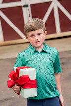 PRE-ORDER Boys' Pro Performance Short Sleeve Polo - Christmas