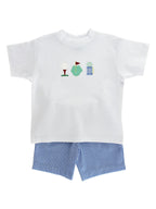 PRE-ORDER Appliquéd Boys Short Set