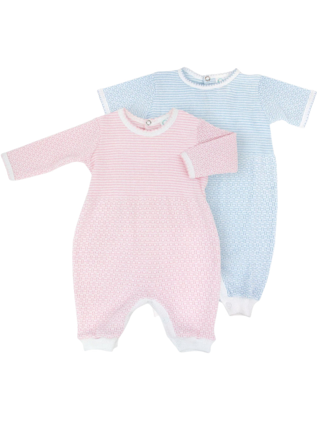 Paty Solid Color Knit Romper with Key-Hole Back