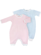 Paty Solid Color Knit Romper with Key-Hole Back