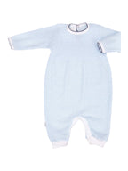 Paty Solid Color Knit Romper with Key-Hole Back