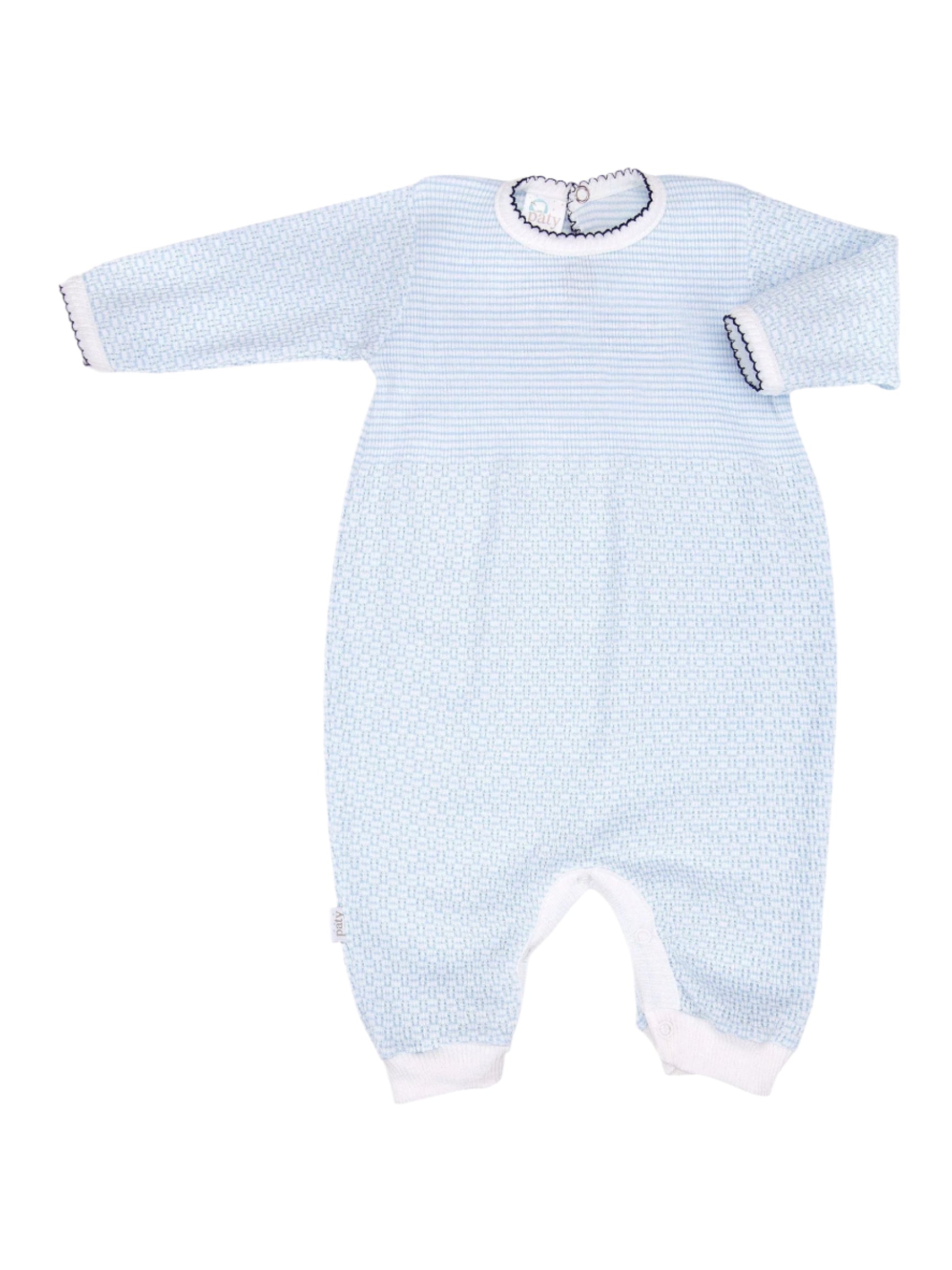 Paty Solid Color Knit Romper with Key-Hole Back