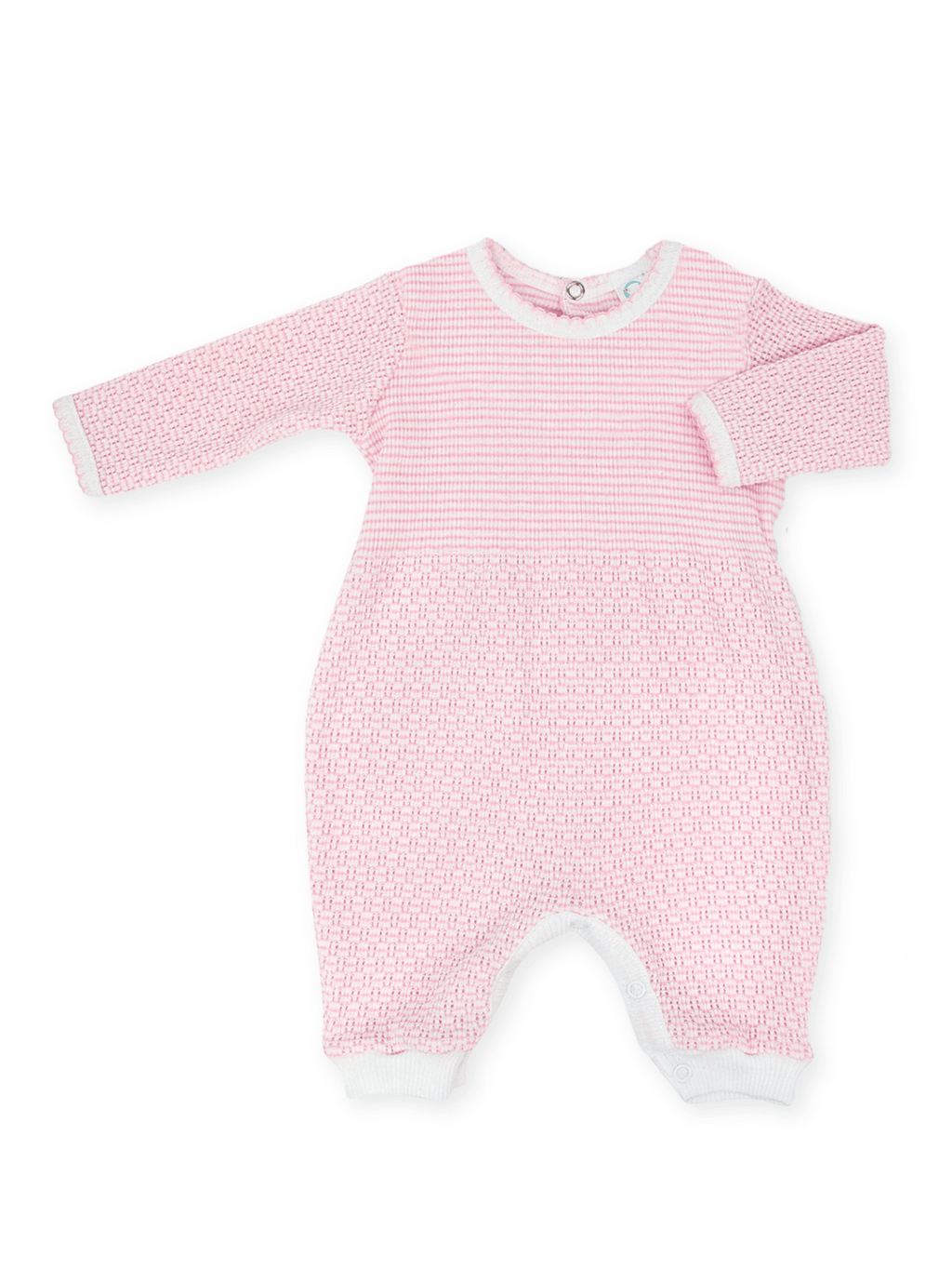 Paty Solid Color Knit Romper with Key-Hole Back