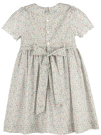 Pink Fall Blossom Smock Dress
