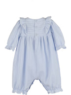 Blue Rosy Cheeks Jacquard Overall