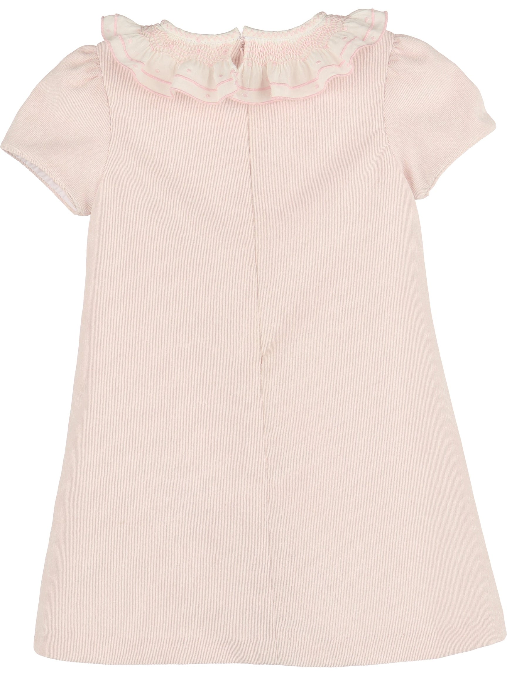 Pink Sweet Corduroy A-Line Dress