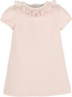 Pink Sweet Corduroy A-Line Dress