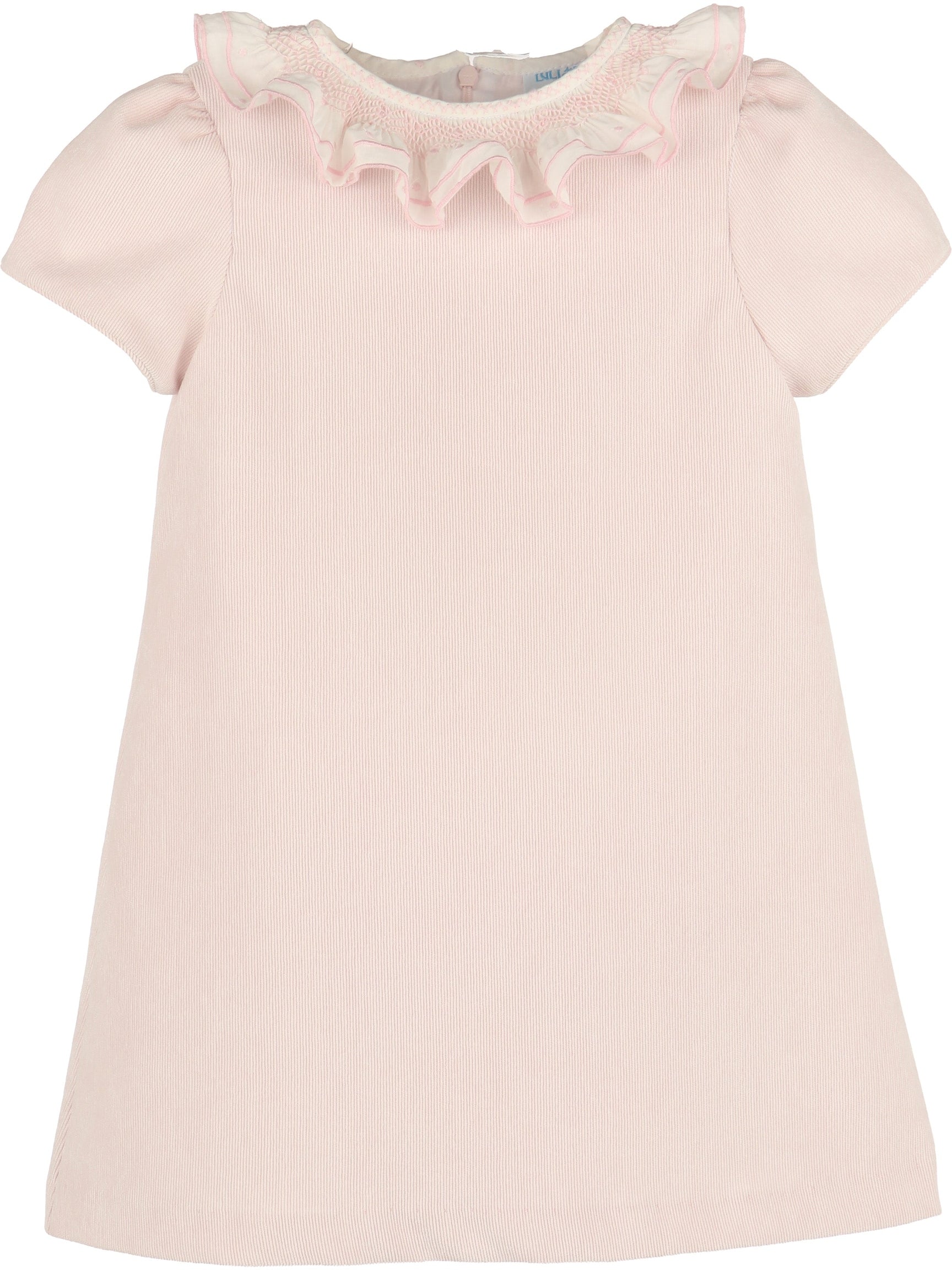 Pink Sweet Corduroy A-Line Dress