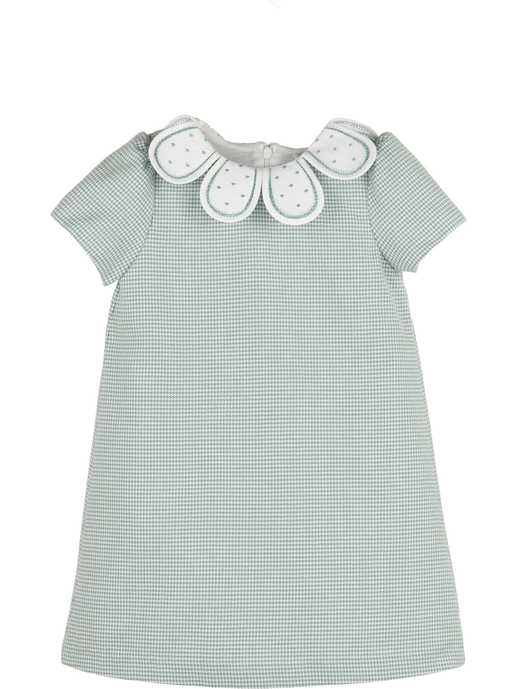 Checks Petal Collar Dress