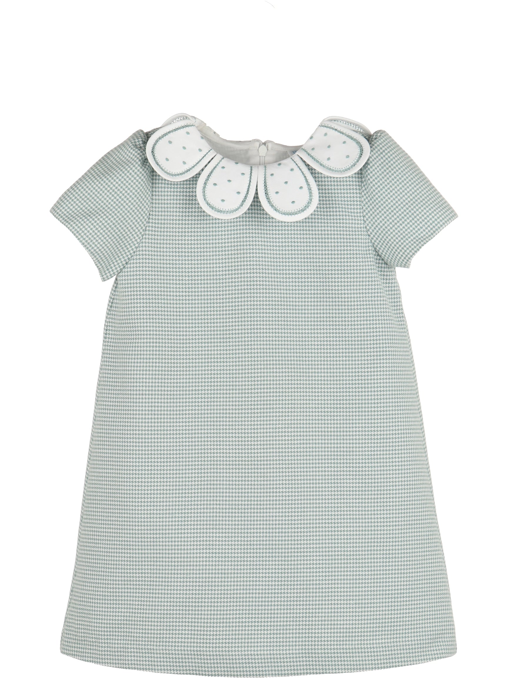Checks Petal Collar Dress