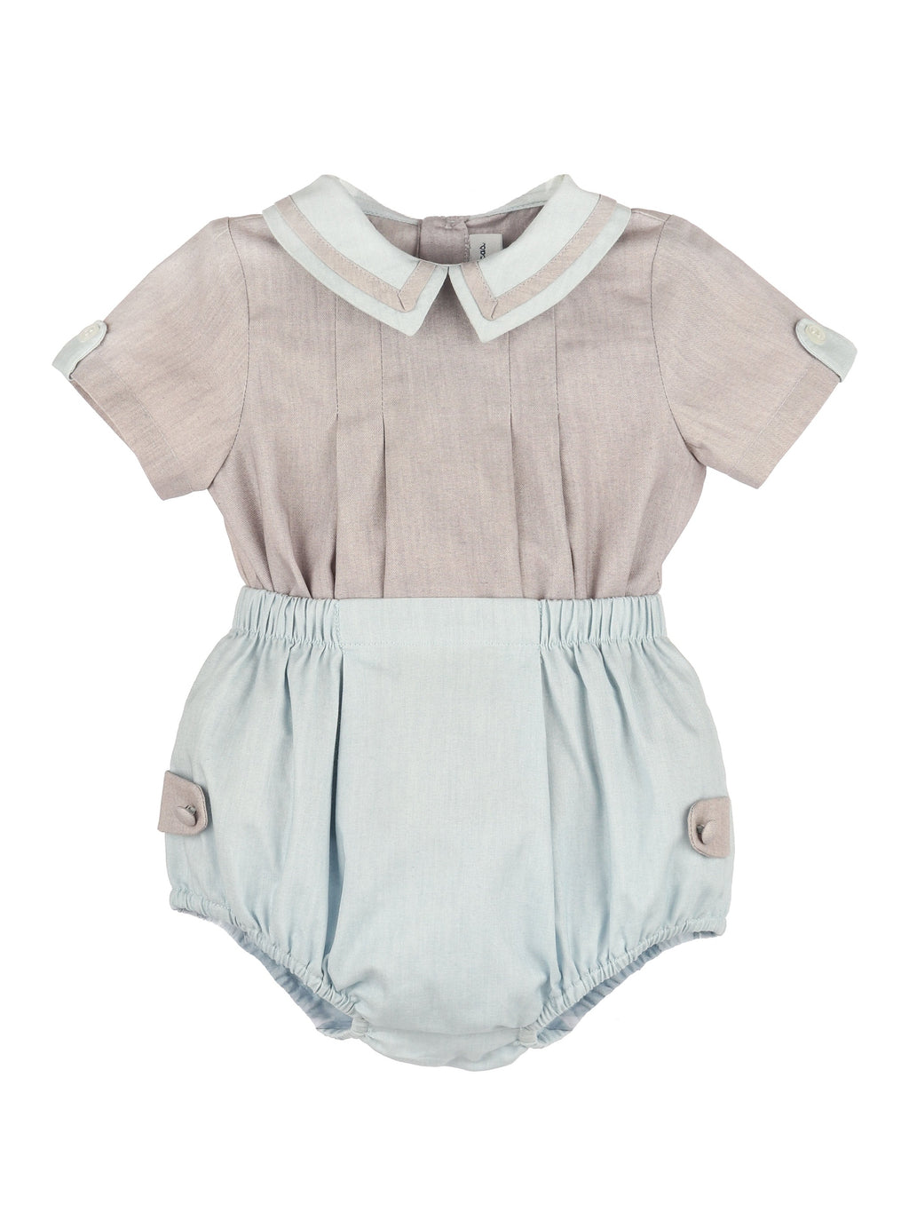 Oatmeal & Chambray Boy Set