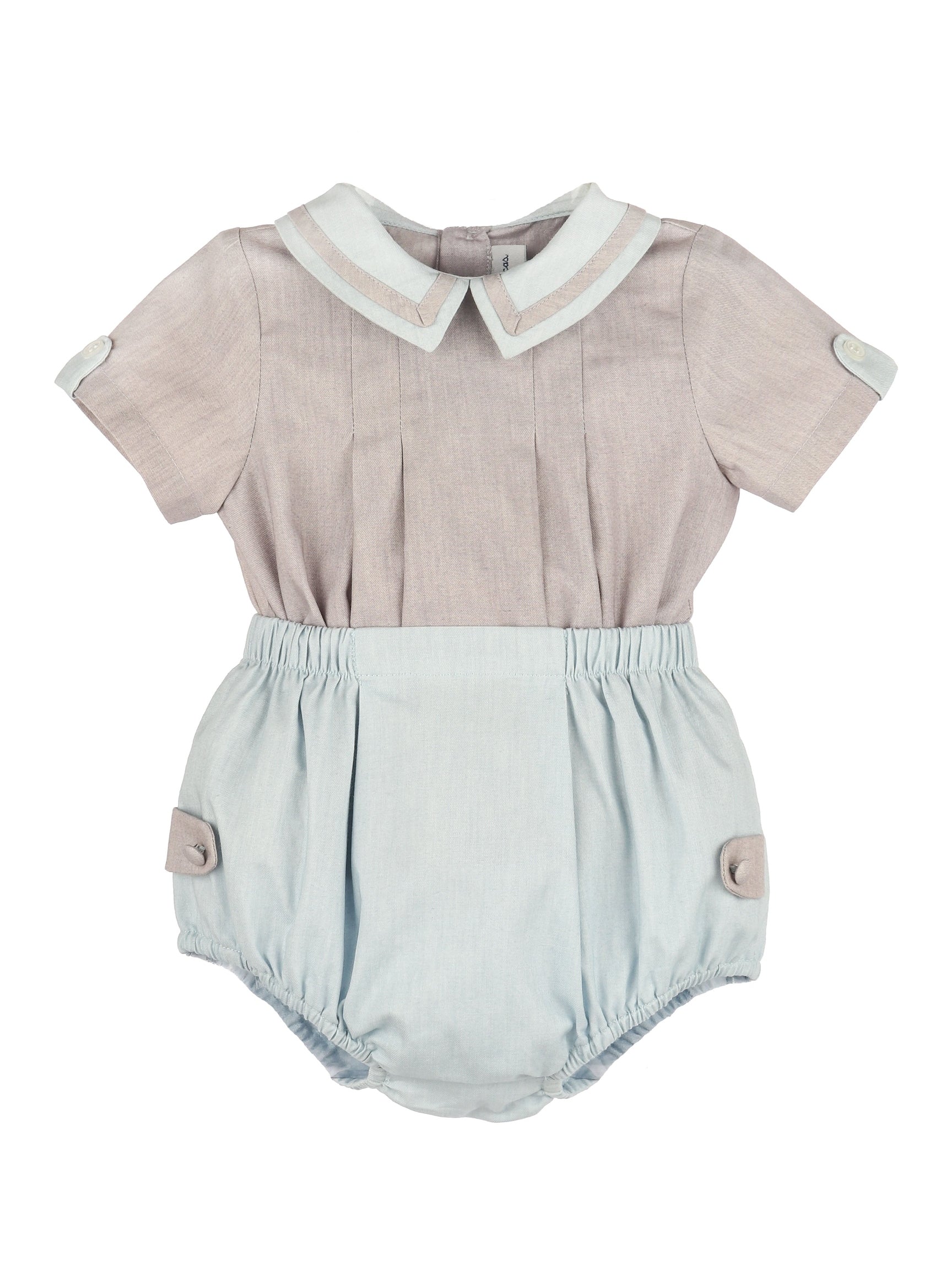Oatmeal & Chambray Boy Set