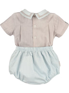 Oatmeal & Chambray Boy Set