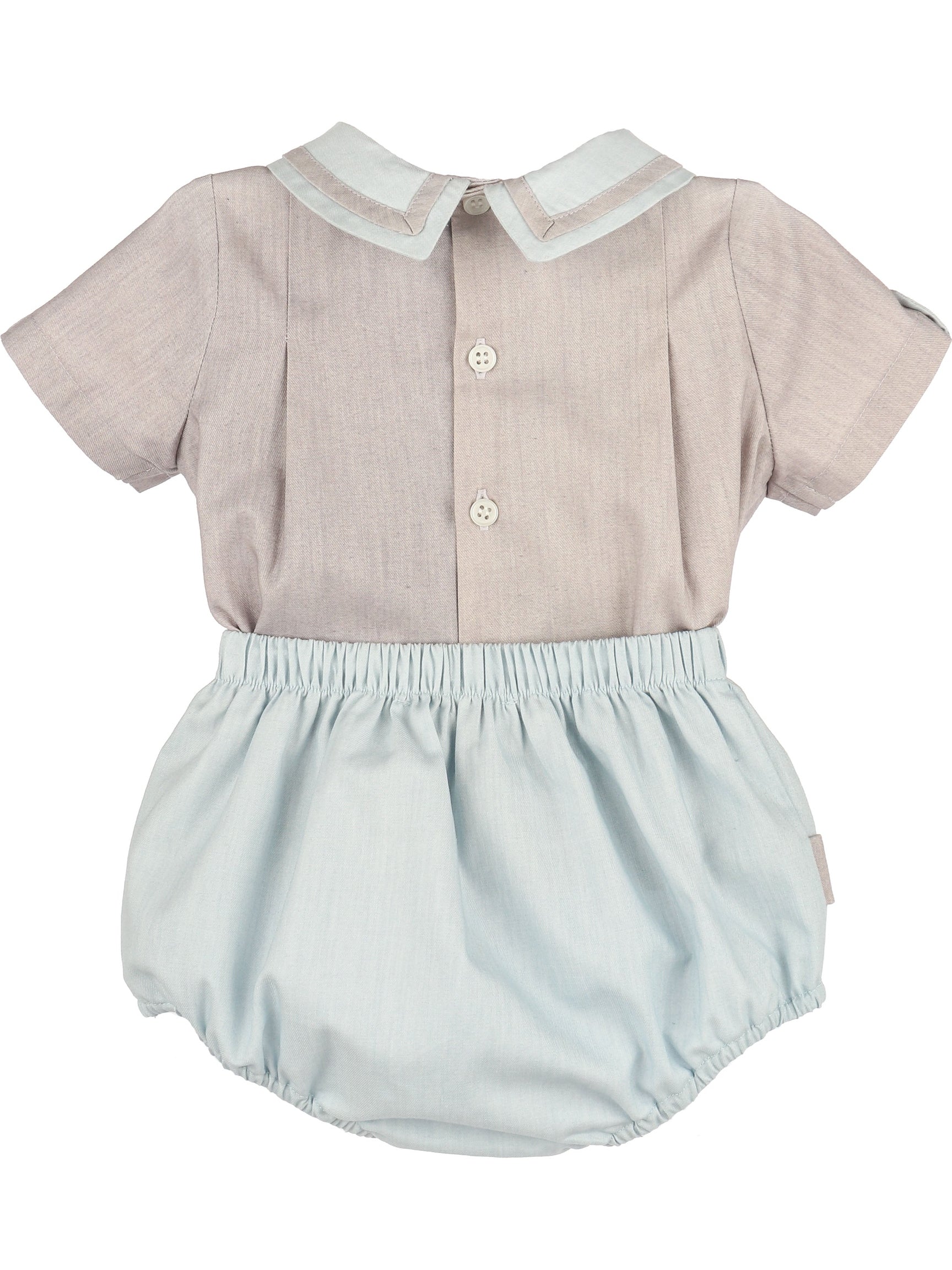 Oatmeal & Chambray Boy Set