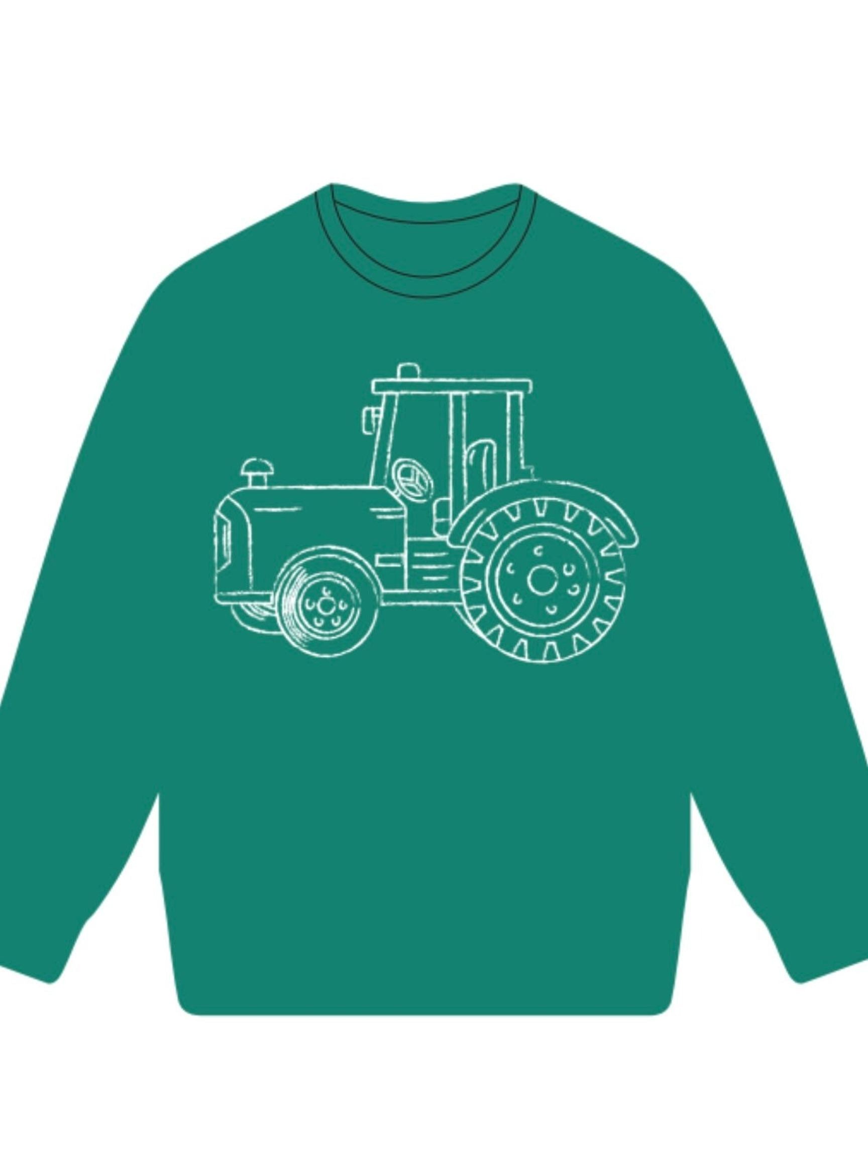 26 Green Tractor Sweatshirt