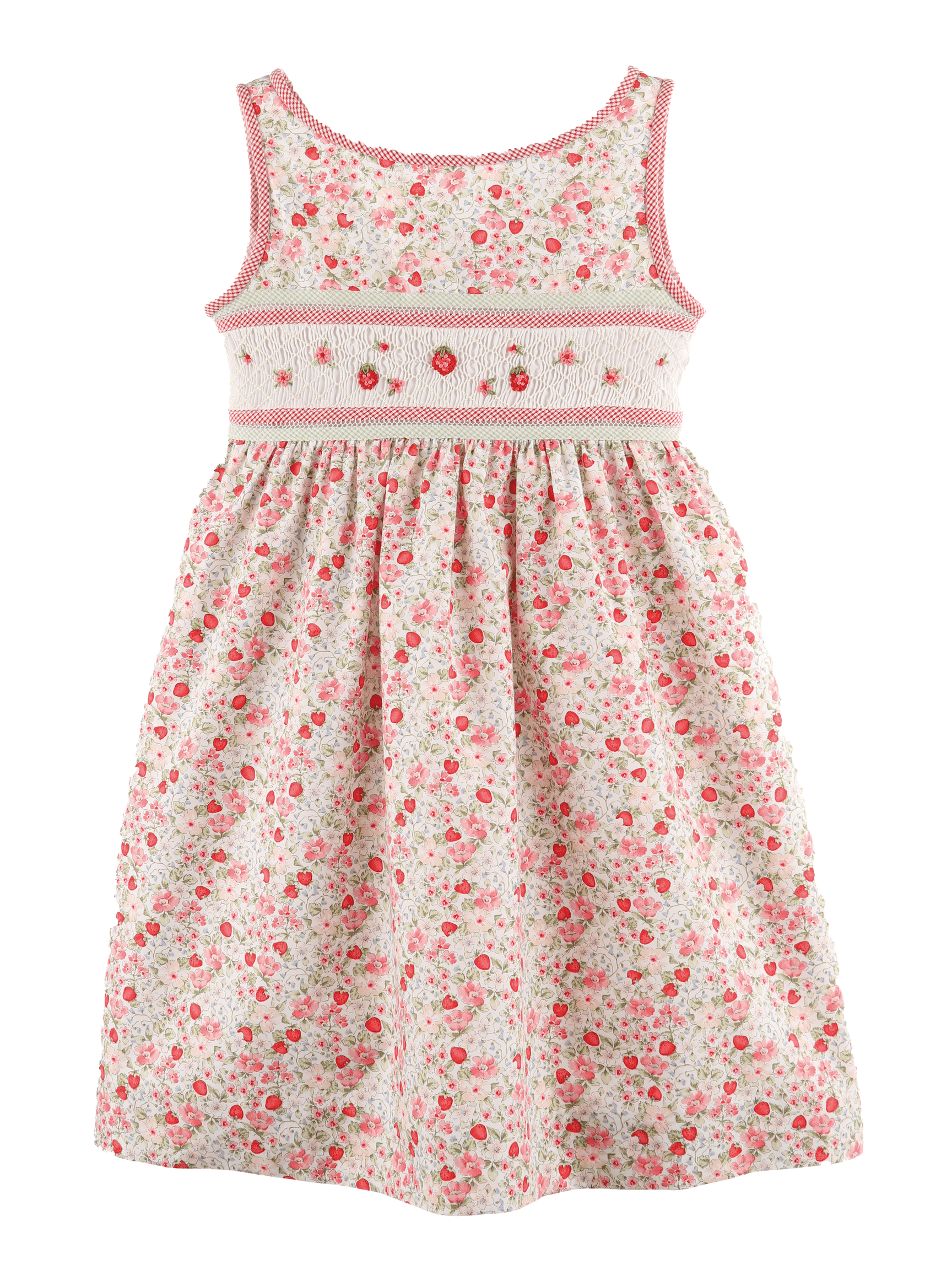 Cherries Smocked Dress