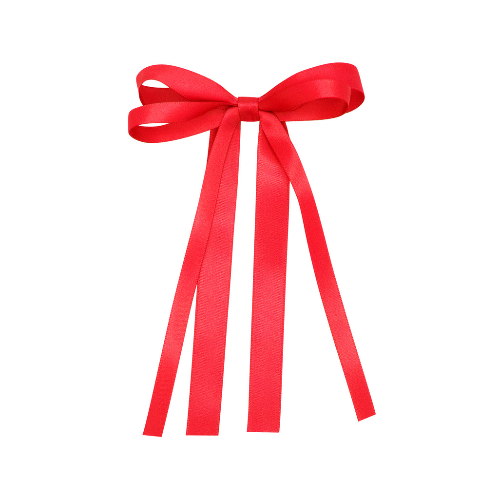 Mini Double Satin Streamer Bow