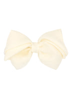 Organza Overlay Grosgrain Pleated Bow