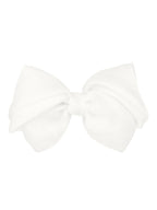 Organza Overlay Grosgrain Pleated Bow