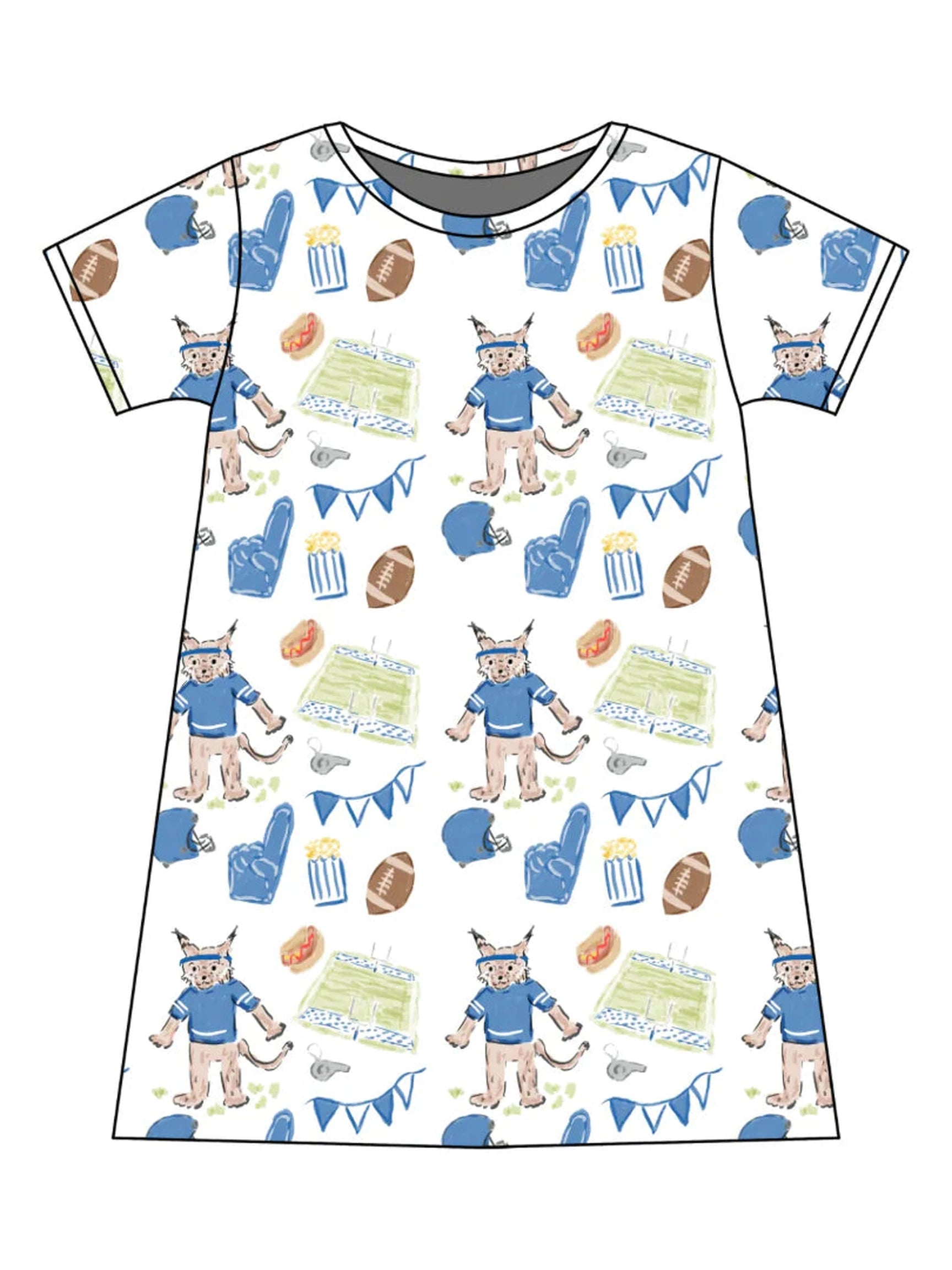 PREO-ORDER Charlotte Play Dress - Game Day Wildcats