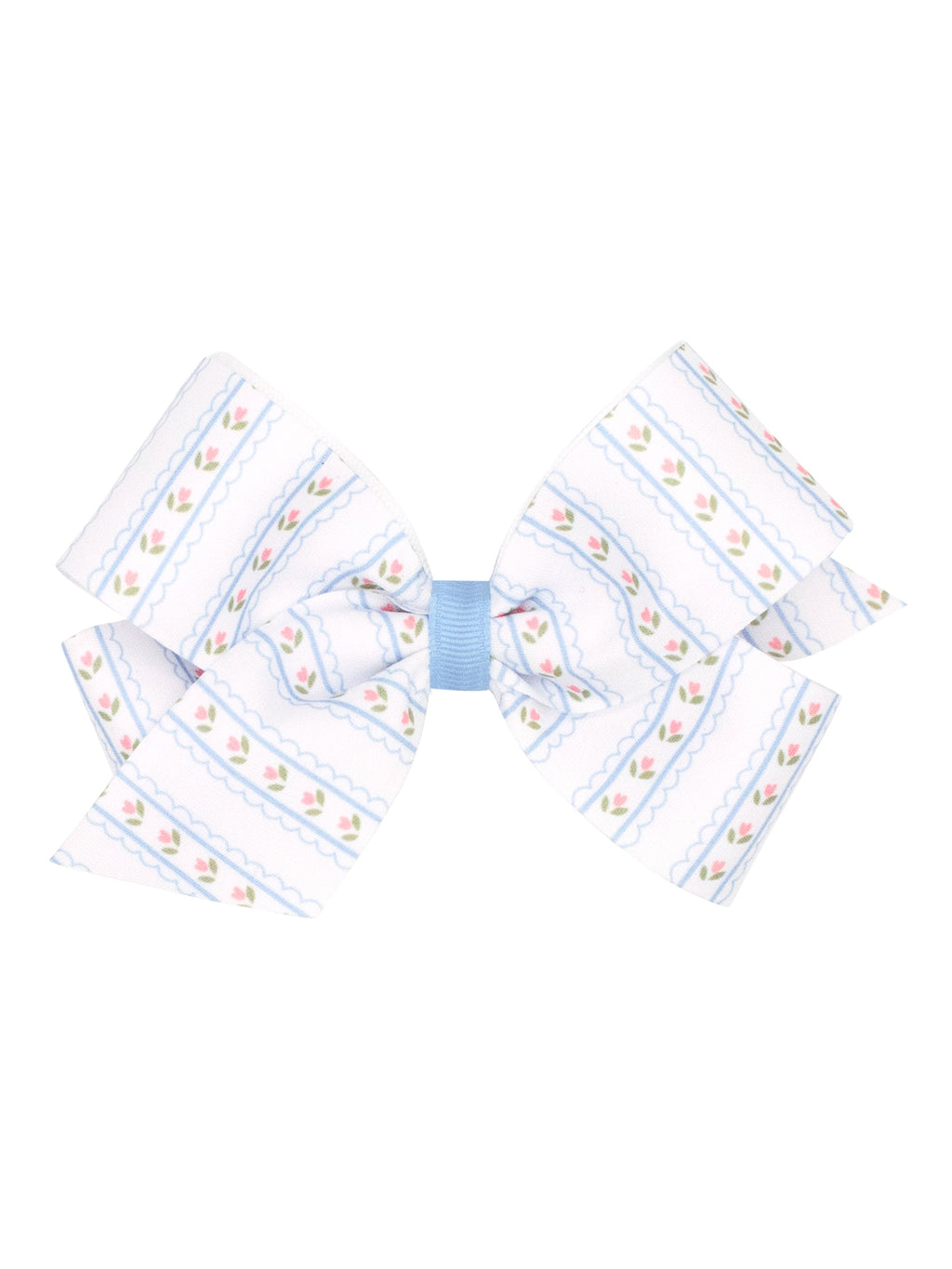 Solitaire Fabric w/Grosgrain Underlay Bow