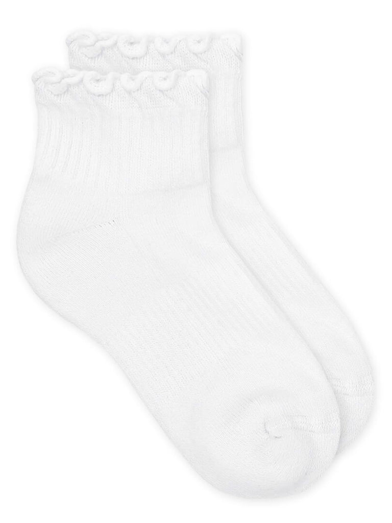 Jefferies Socks Girls Ruffle & Ripple Edge 2 Pair Pack