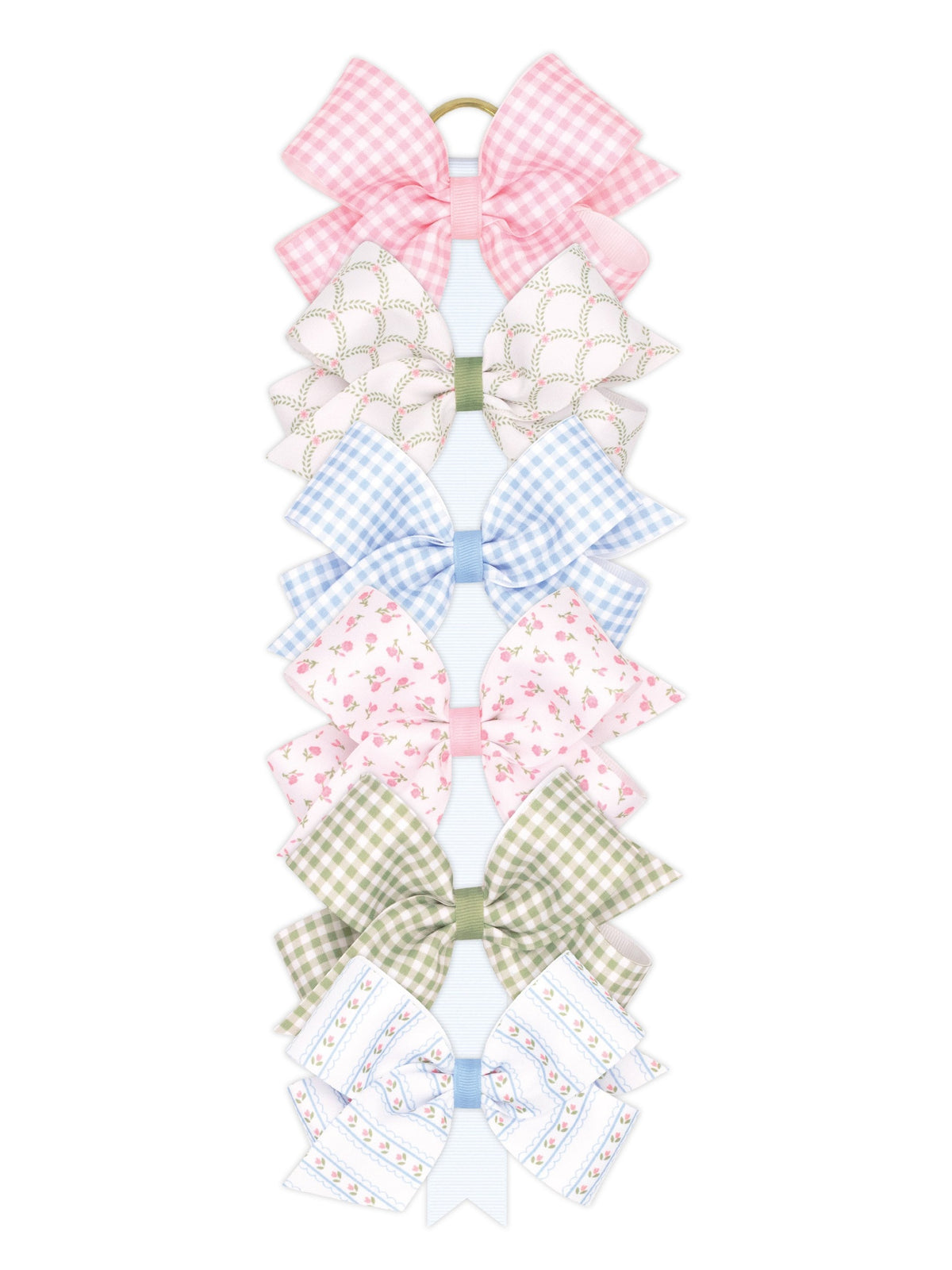 Solitaire Fabric w/Grosgrain Underlay Bow
