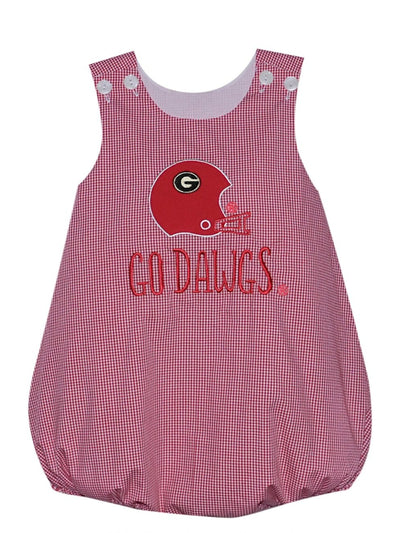 Go Dawgs Applique Boy Bubble