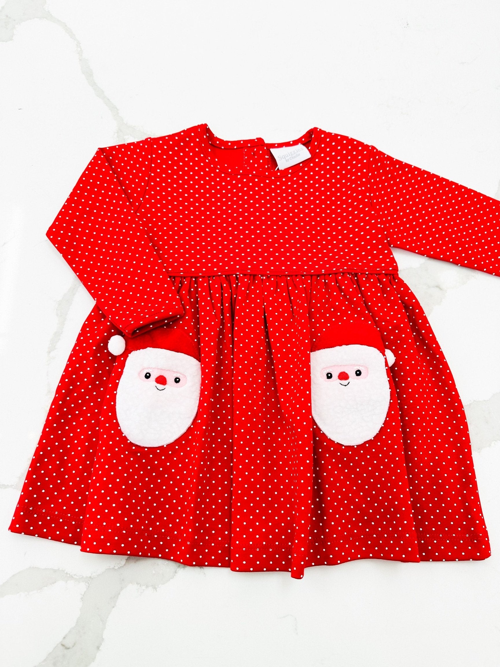 Sherpa Santa Pocket Popover Dress