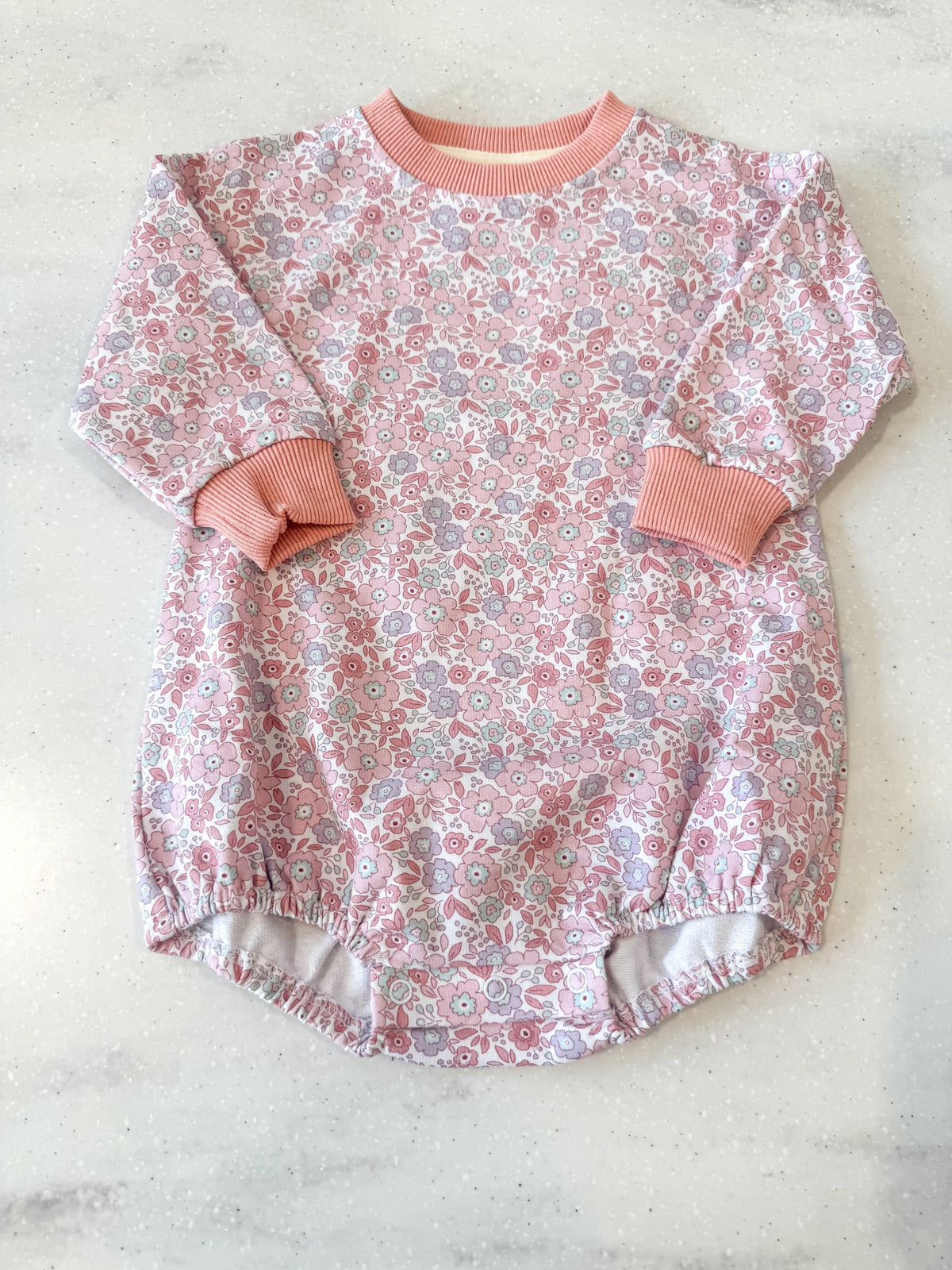 Mauve Floral Sweatshirt Bubble