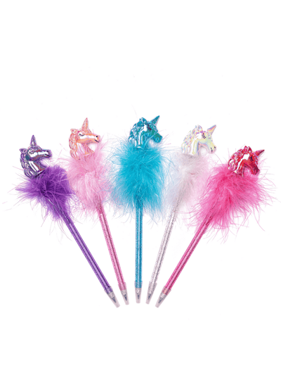 Iridescent Unicorn Fluffy Pen