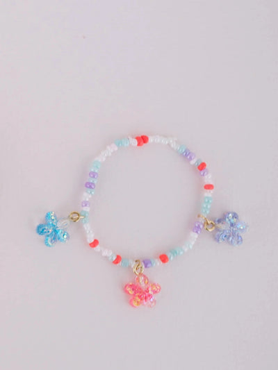 Boutique Shimmer Flower Bracelet