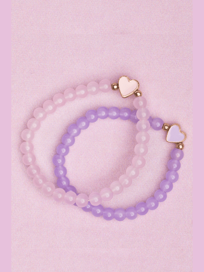 Boutique Chic With All My Heart Bracelets - 2 pc