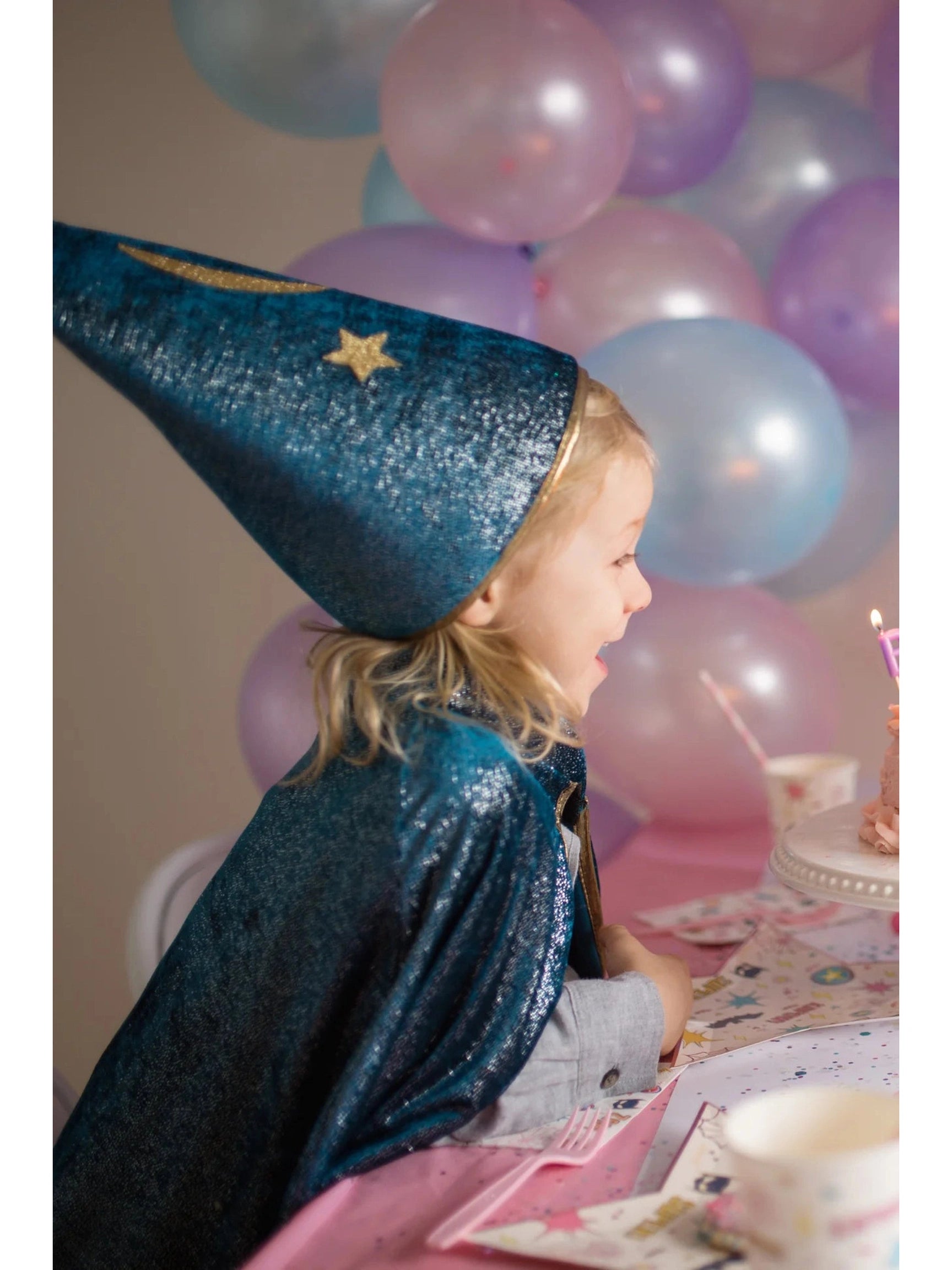 Starry Night Wizard Cape & Hat