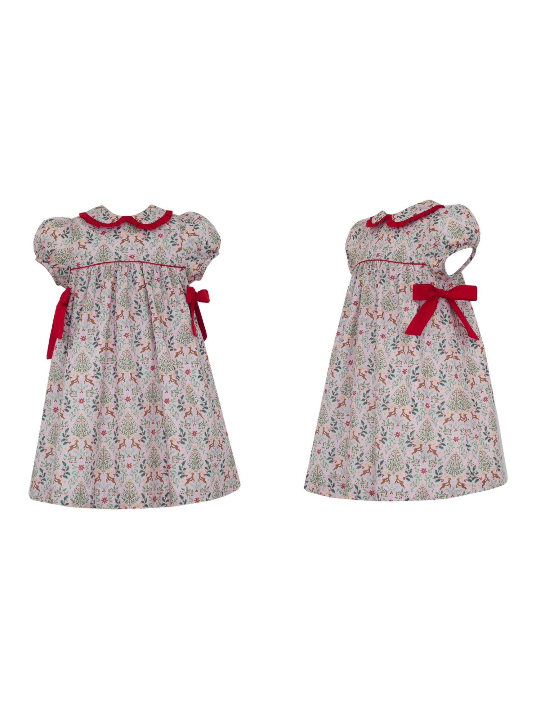 Reindeer Christmas Print Float Dress
