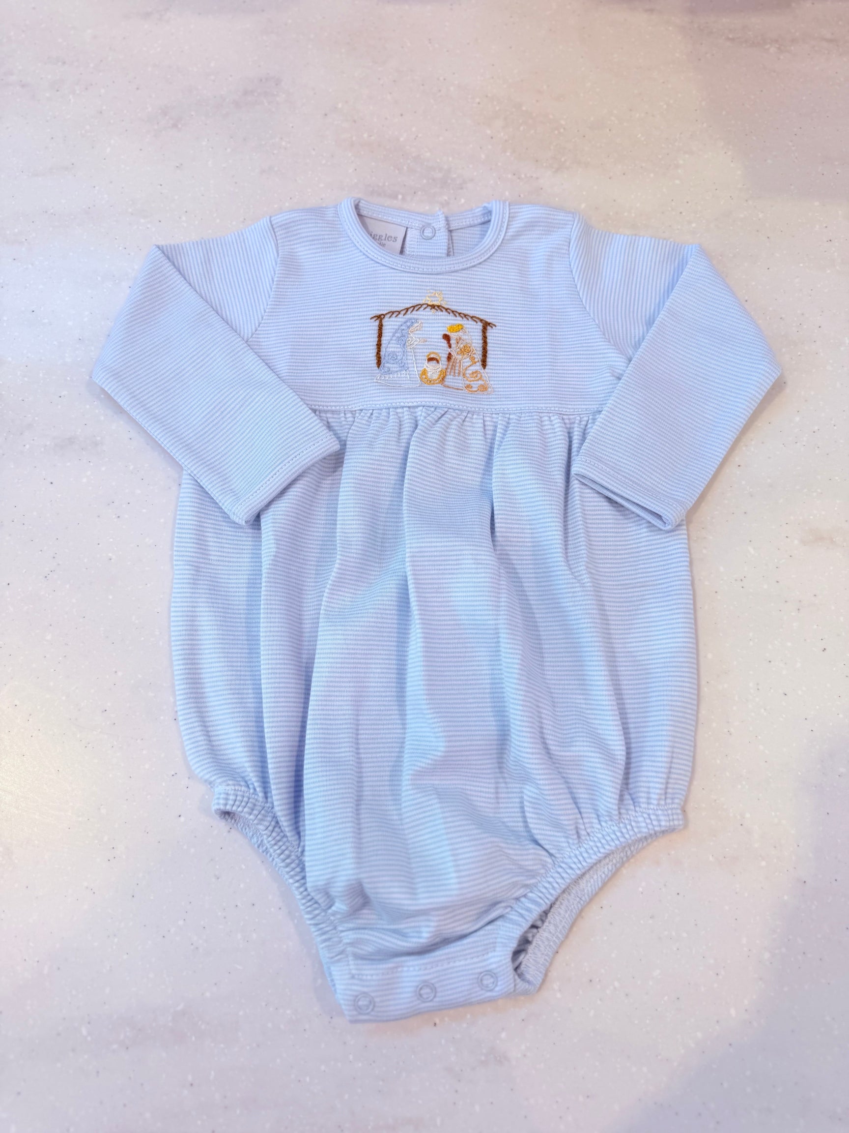 Silent Night Blue Knit Bubble
