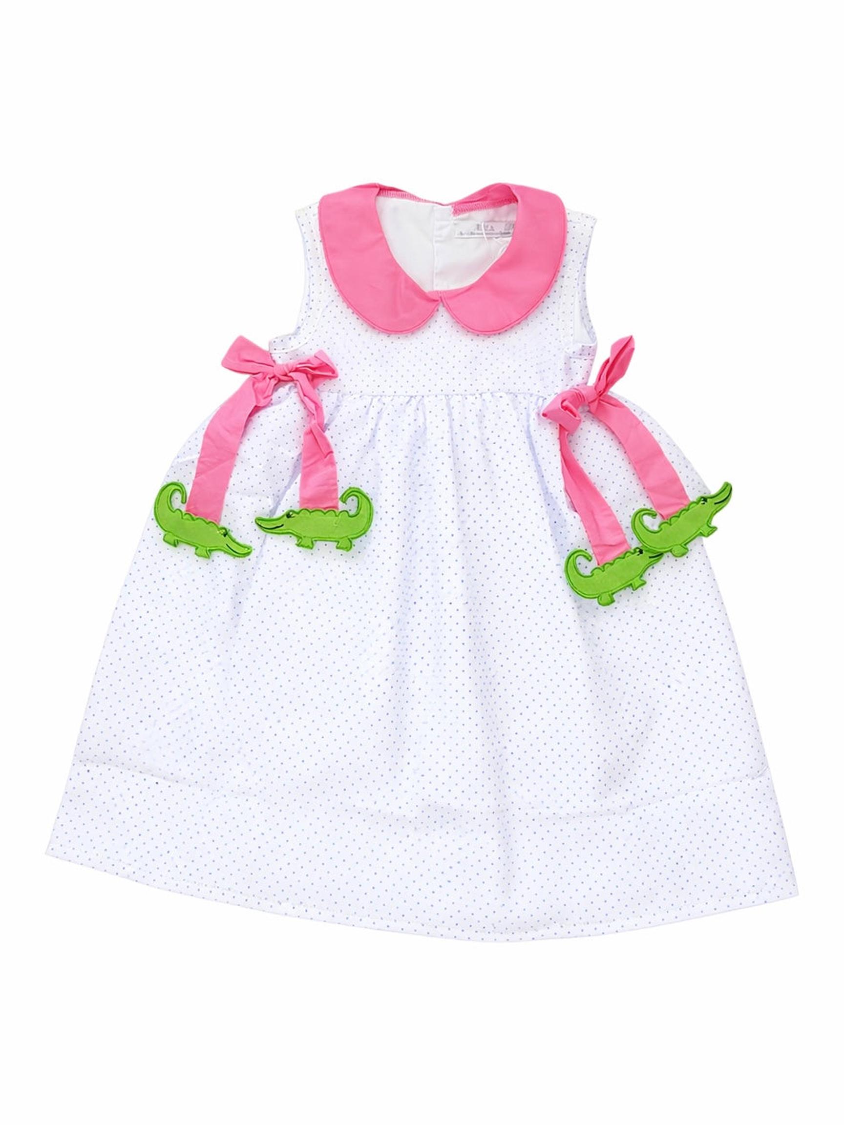 Alligator Side Tie Dress