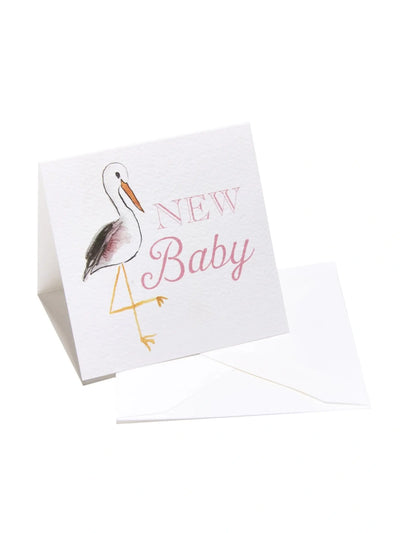 "New Baby" Stork Enclosure Card