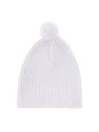 Rib Knit Pom Pom Beanie
