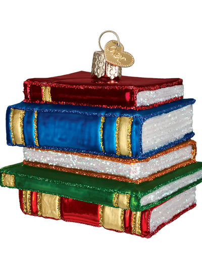 Stack Of Books Ornament