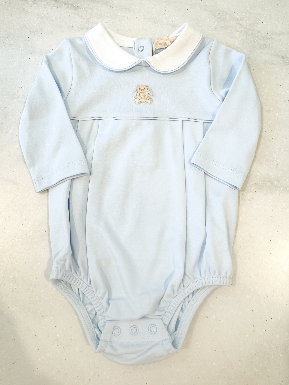 Tiny Baby Toys - Boy Embroidered Pima Bubble