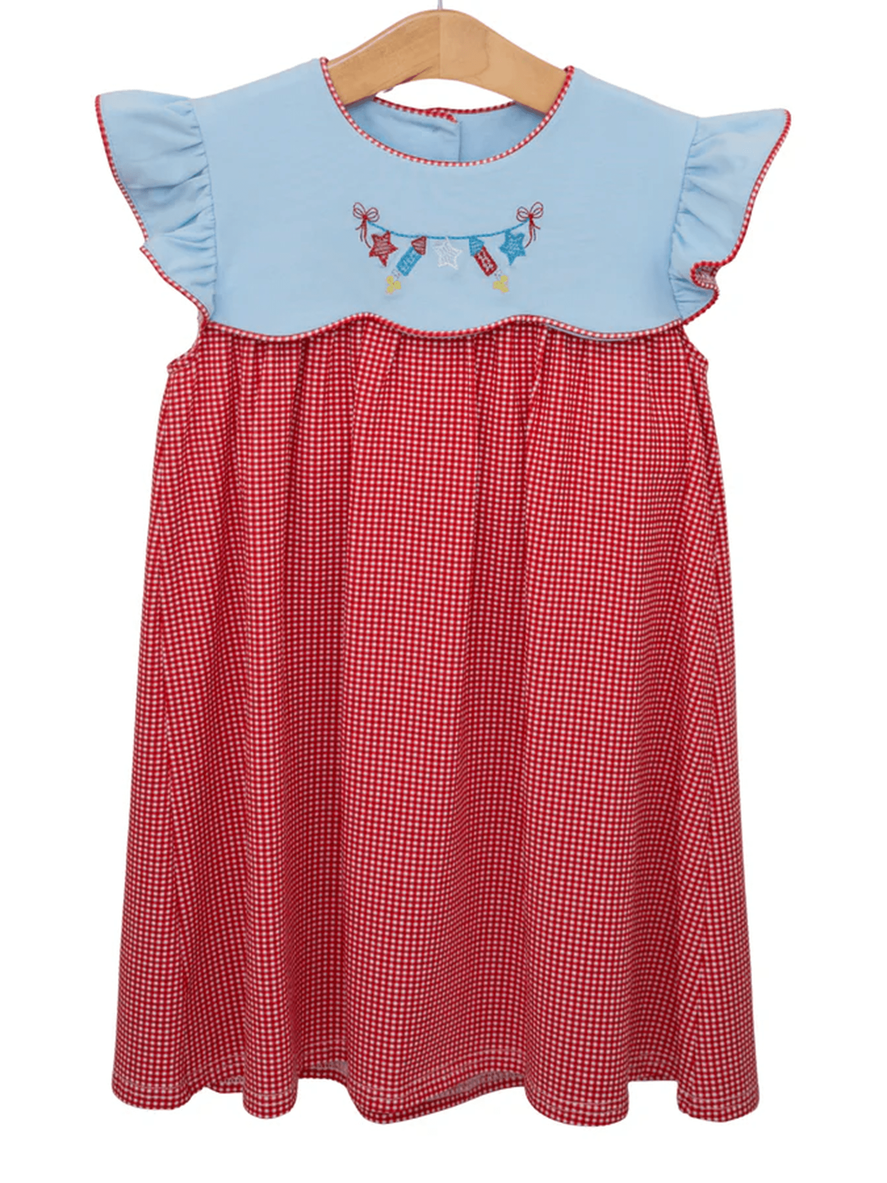 Star Spangled Banner Scallop Dress